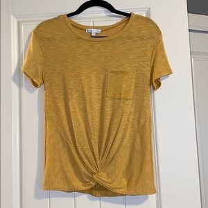 Short Sleeve Twist Tee Shirt